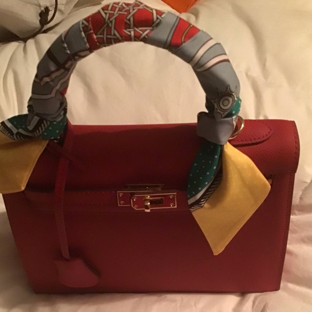 Mille Bags Burgundy Satchel New